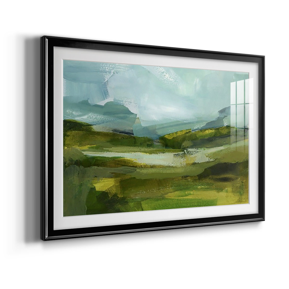 Emerald View III Premium Framed Print - Ready to Hang