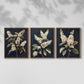 Floral Study Series LII - Restickable Framed Art Set
