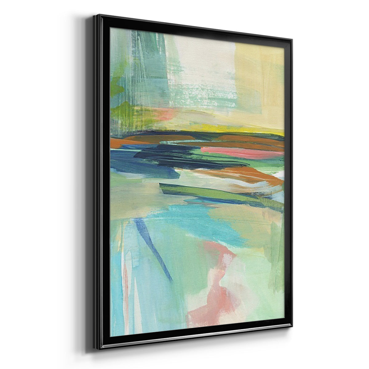 Radiant Horizon II - Modern Framed Canvas Print