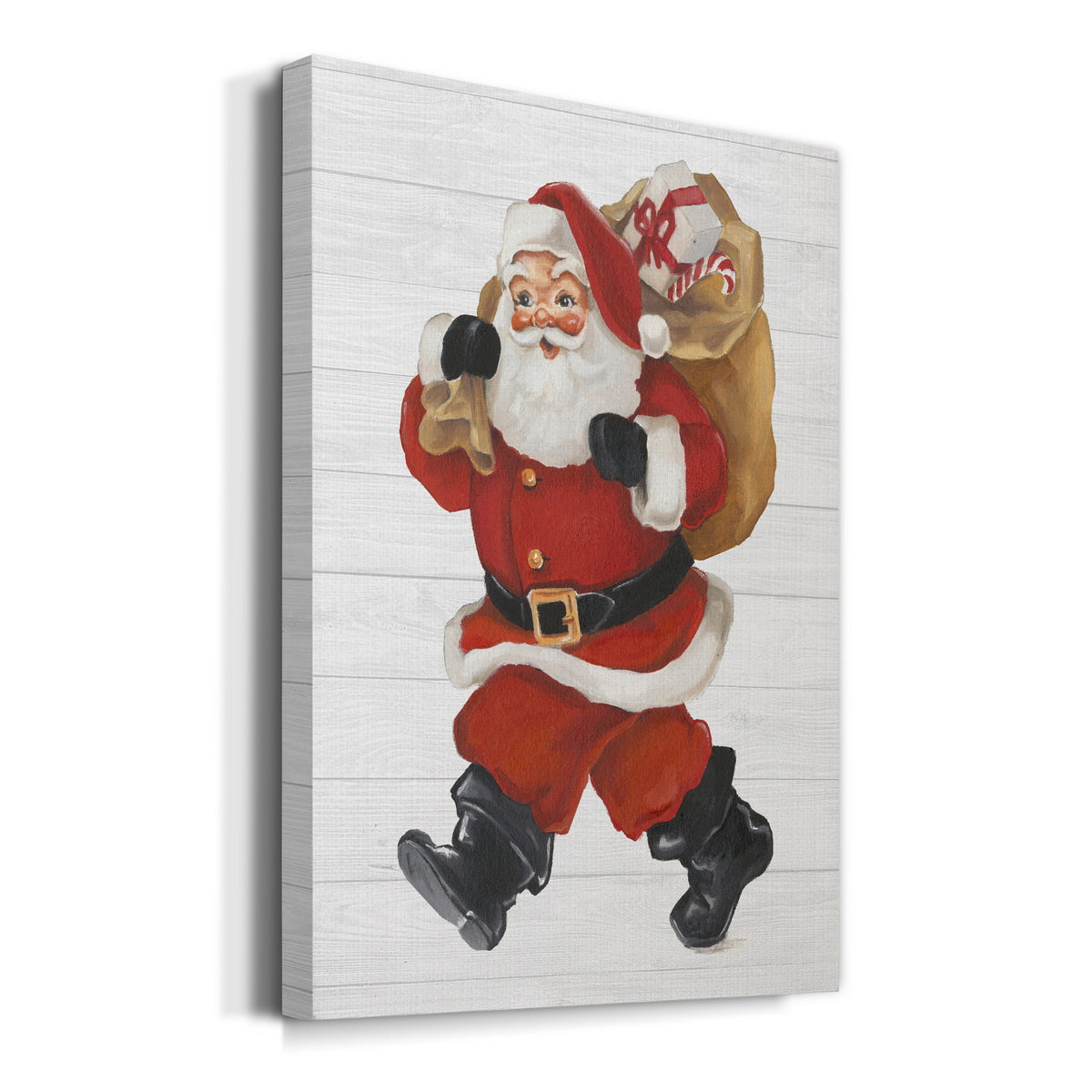 Nostalgic Santa II Premium Gallery Wrapped Canvas - Ready to Hang