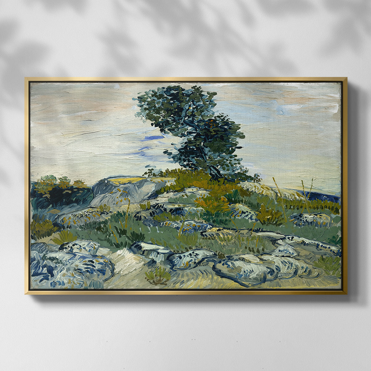 The Rocks, 1888 - Floater Framed Canvas Print