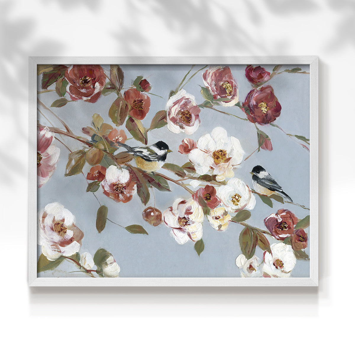 44432,artwork,flowers,songbirds,blooming,pastel colors,nature,painting,tranquility,floral,decor,home,birds,soft tones,wall art,still life,elegance,design,garden,wildlife,peace,beauty,colorful,composition,branches,brushwork,canvas,contemporary,aesthetic,visual,spring,serene,charm,details,flora,fauna,modern,interior design,color palette,harmony,inspiration,Re-stickable,Plants & Flowers