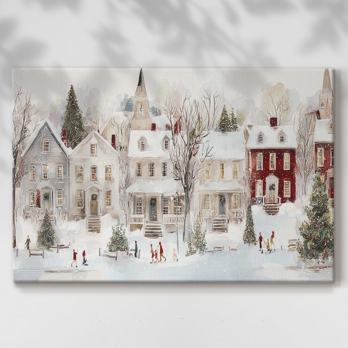 Frostlit Dawn Whisper - Canvas Art Print