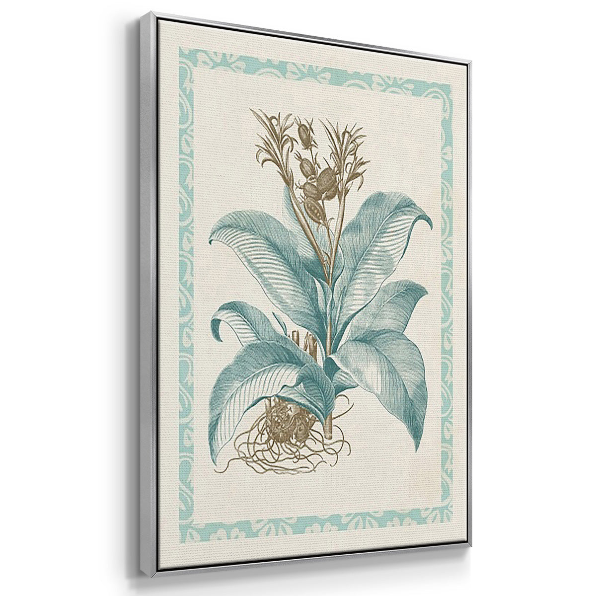 Willow Blue Besler I - Floater Framed Canvas Set