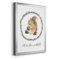 Harvest Home Squirrel - Modern Framed Canvas Print