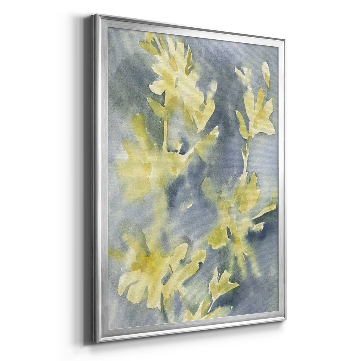 Forsythia Blooms II - Modern Framed Canvas Print