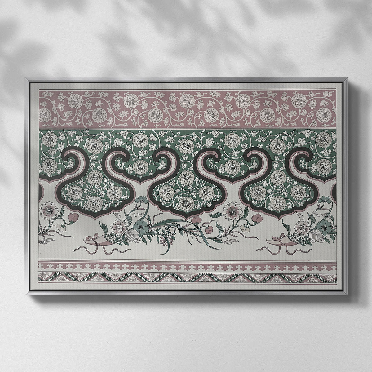 Examples of Chinese Ornament, Pl. LXXVI, 1867 - Floater Framed Canvas Print