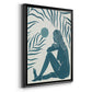 Moon Gazer II - Modern Framed Canvas Print