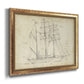 Sailboat Blueprint I Premium Framed Canvas- Ready to Hang