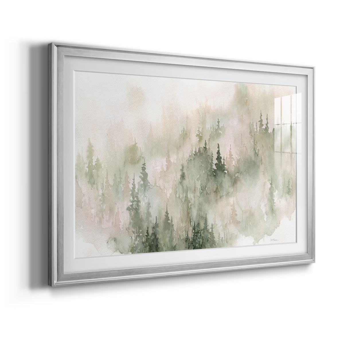 Misty Mountain Sides Premium Framed Print - Ready to Hang