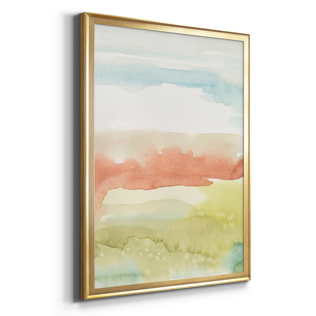 Blushing Sunrise II - Modern Framed Canvas Print