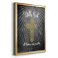 With God Gold - Modern Framed Canvas Print