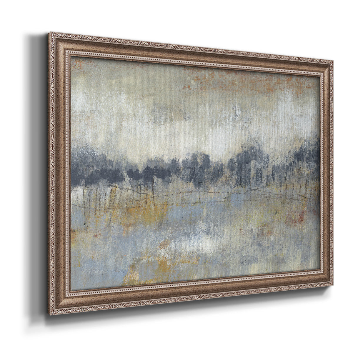 Cool Grey Horizon II Premium Framed Canvas- Ready to Hang