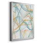 Curves and Waves IV - Modern Framed Canvas Print
