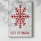 Let It Snow Snowflake - Gallery Wrapped Canvas