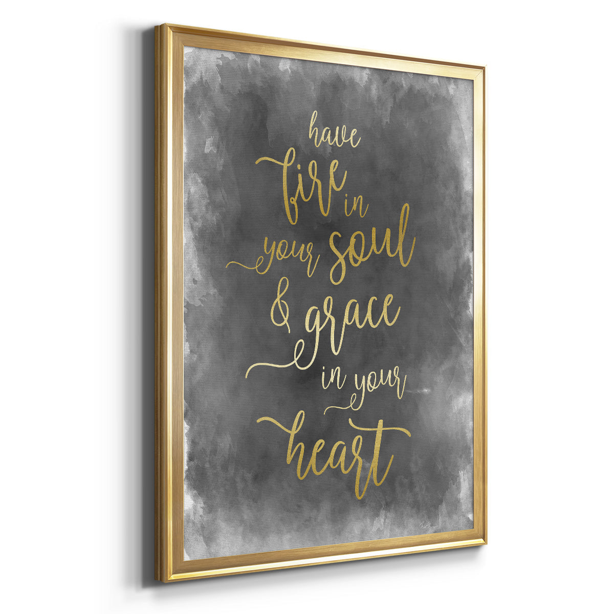 Fire in Your Soul - Modern Framed Canvas Print