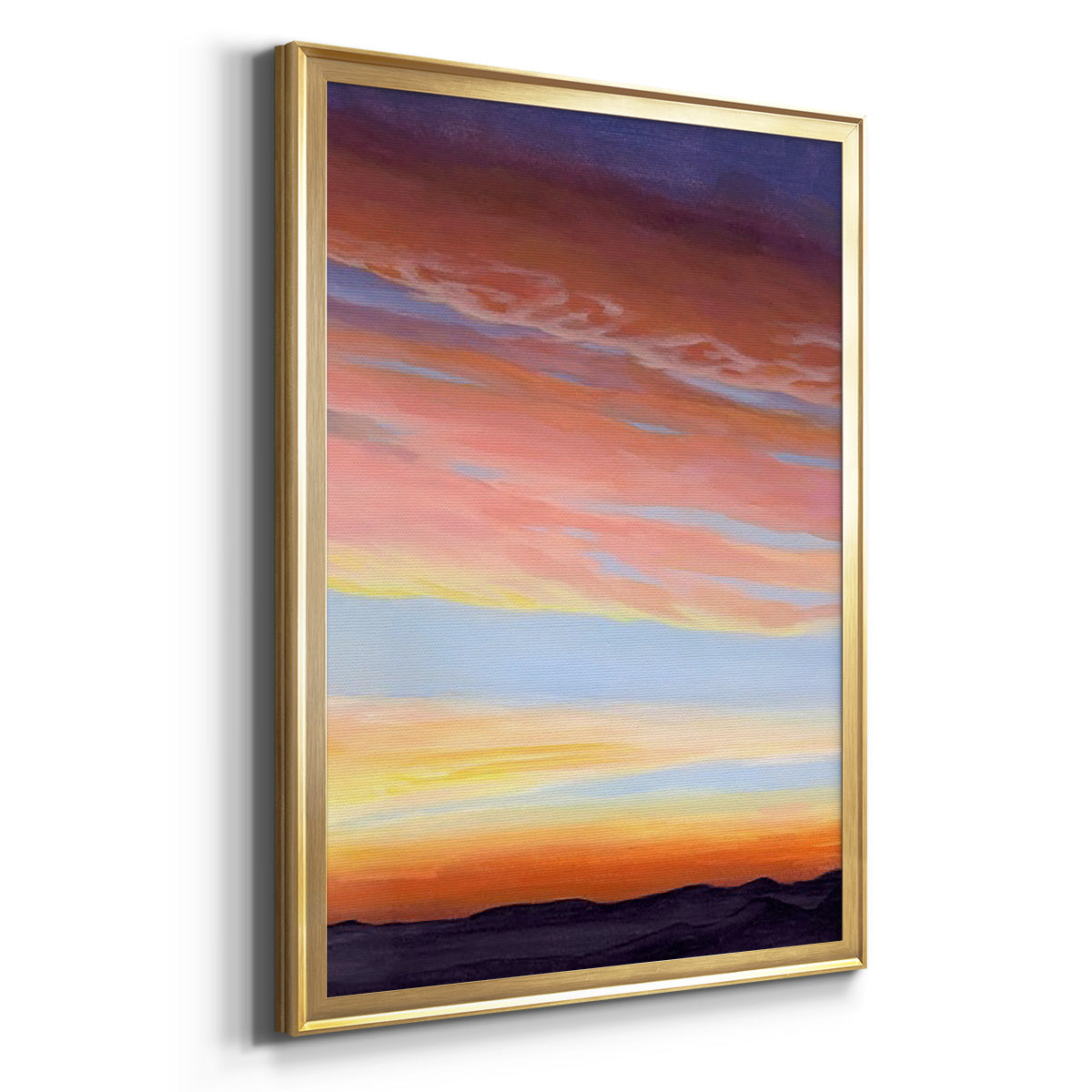 Ignited Dusk II - Modern Framed Canvas Print