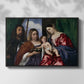 Madonna and Child with Saints Dorothy and George, c. 1516 - Floater Framed Canvas Print