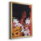 Through the Flowers II - Modern Framed Canvas Print