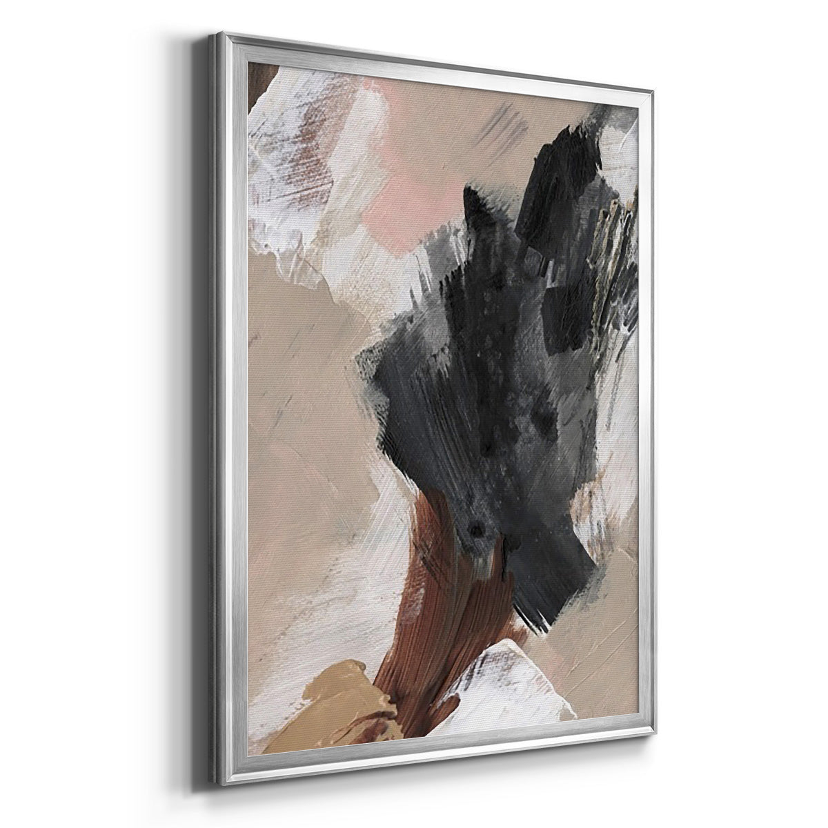 Unbleached Neutrals IV - Modern Framed Canvas Print