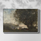 Dance Under the Trees at the Edge of the Lake, c. 1865-1870 - Floater Framed Canvas Print