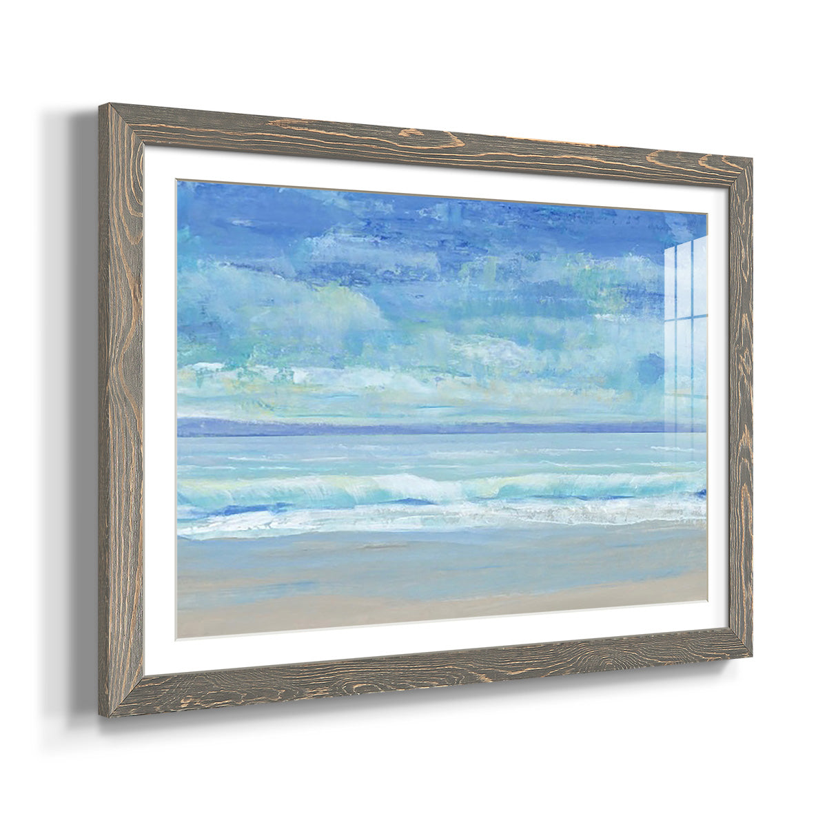 Rolling Surf II - Barnwood Framed Art Print