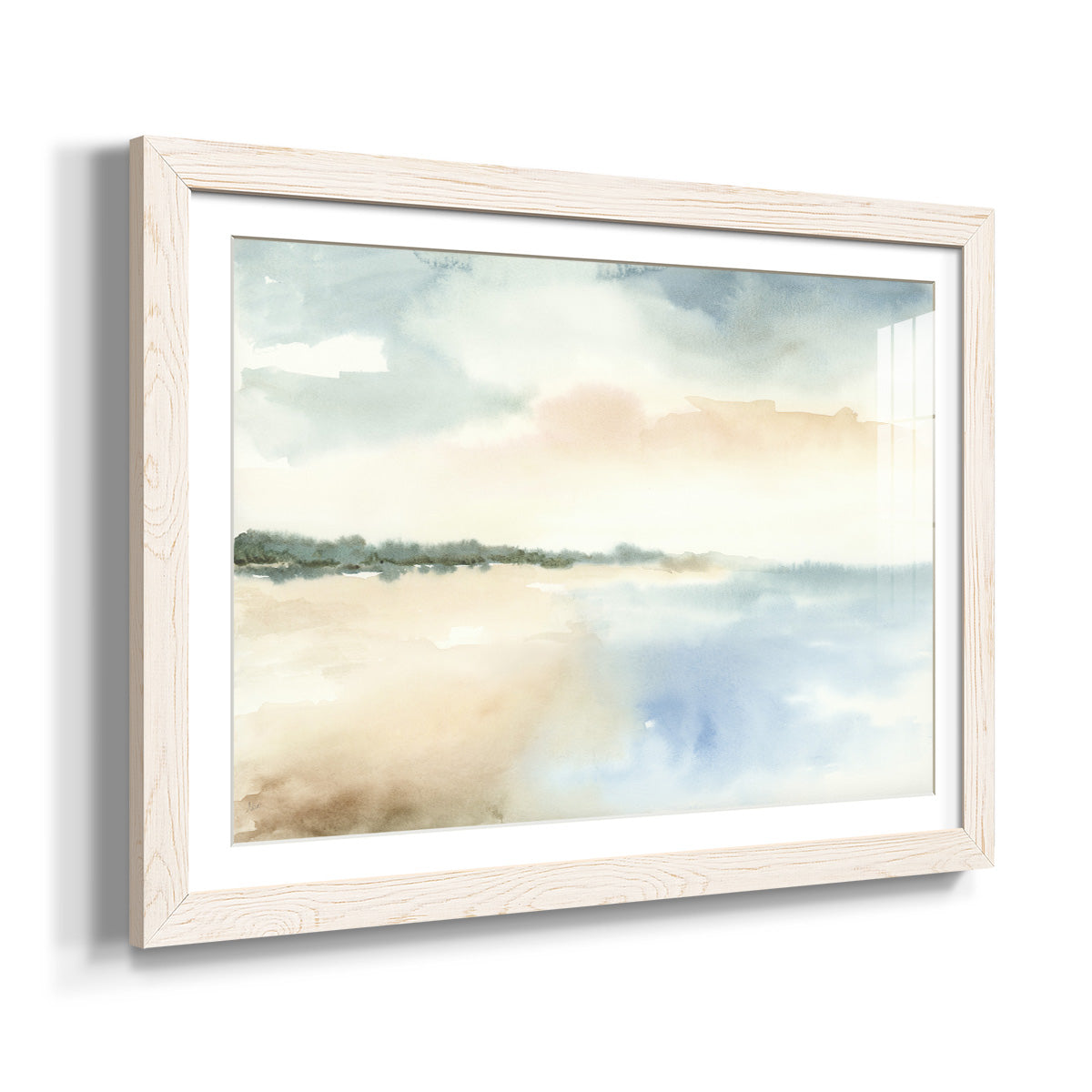 Simple Sea - Barnwood Framed Art Print
