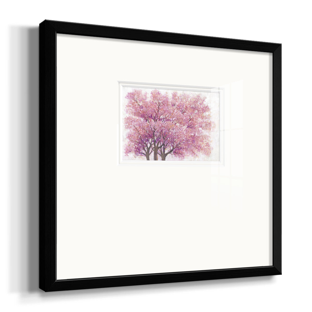 Pink Cherry Blossom Tree I Premium Framed Print Double Matboard