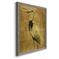 Gold Crane at Dusk II - Premium Canvas Framed in Barnwood - Ready to Hang