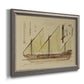 Antique Ship Plan VI Premium Framed Canvas- Ready to Hang