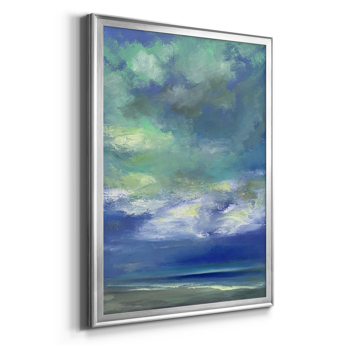 Island Midday - Modern Framed Canvas Print