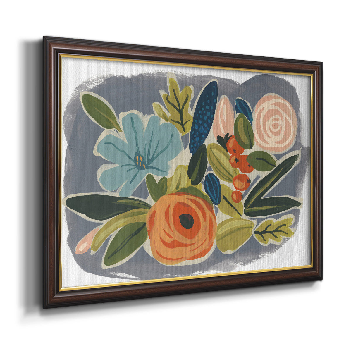 Bright Botany I Premium Framed Canvas- Ready to Hang