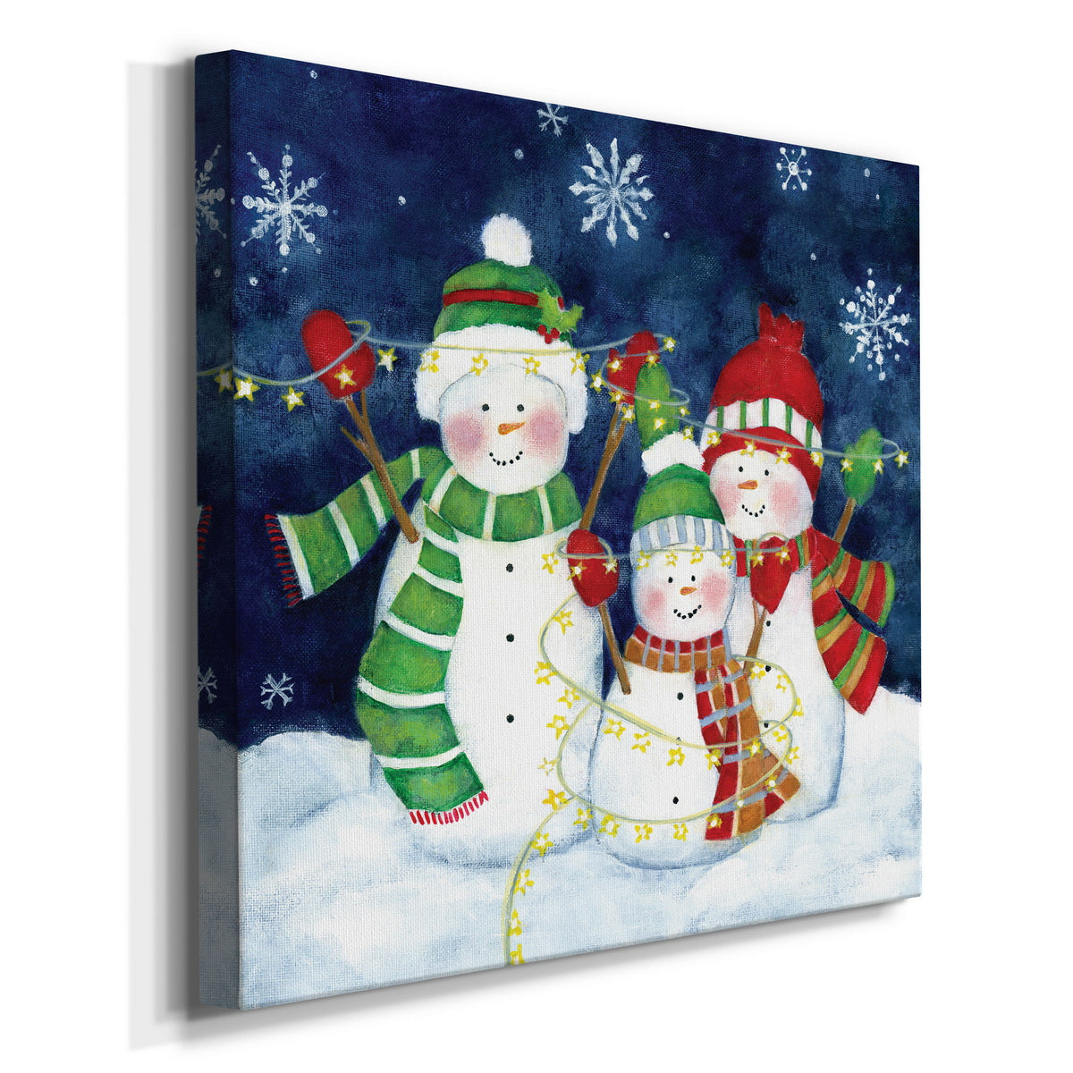 Festive Lights I-Premium Gallery Wrapped Canvas - Ready to Hang