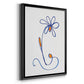 Wobbly Blooms II - Modern Framed Canvas Print