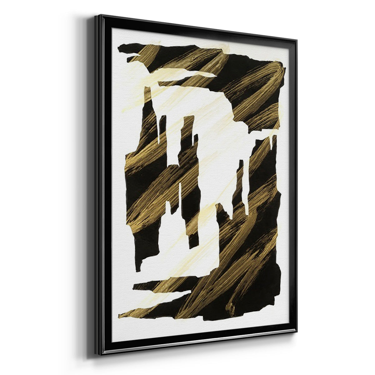 Onyx Obelisks II - Modern Framed Canvas Print