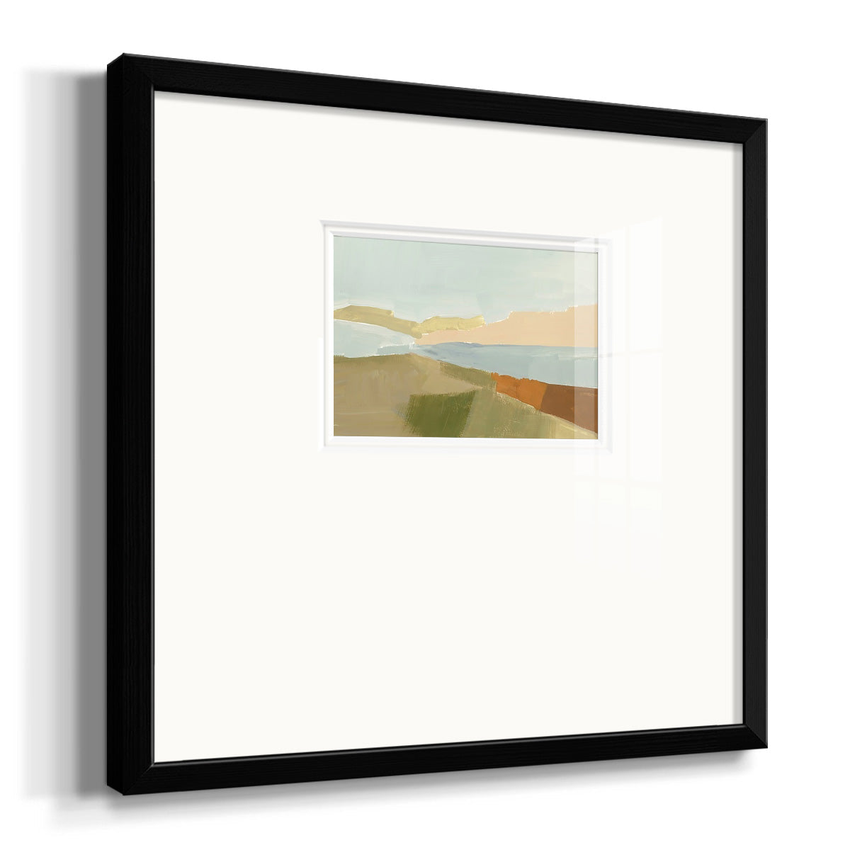 Stacked Landscape III Premium Framed Print Double Matboard