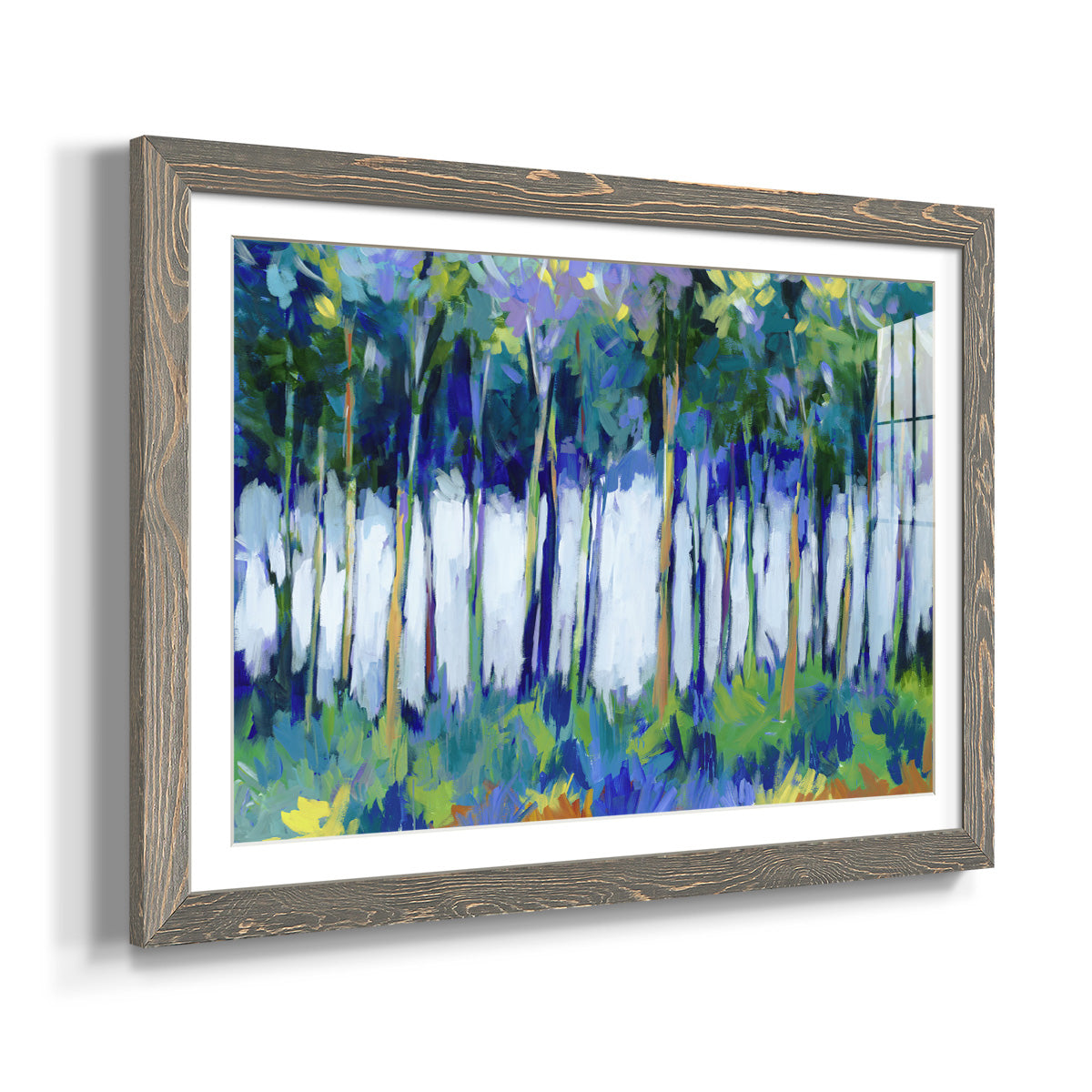 Light Through the Trees - Barnwood Framed Art Print