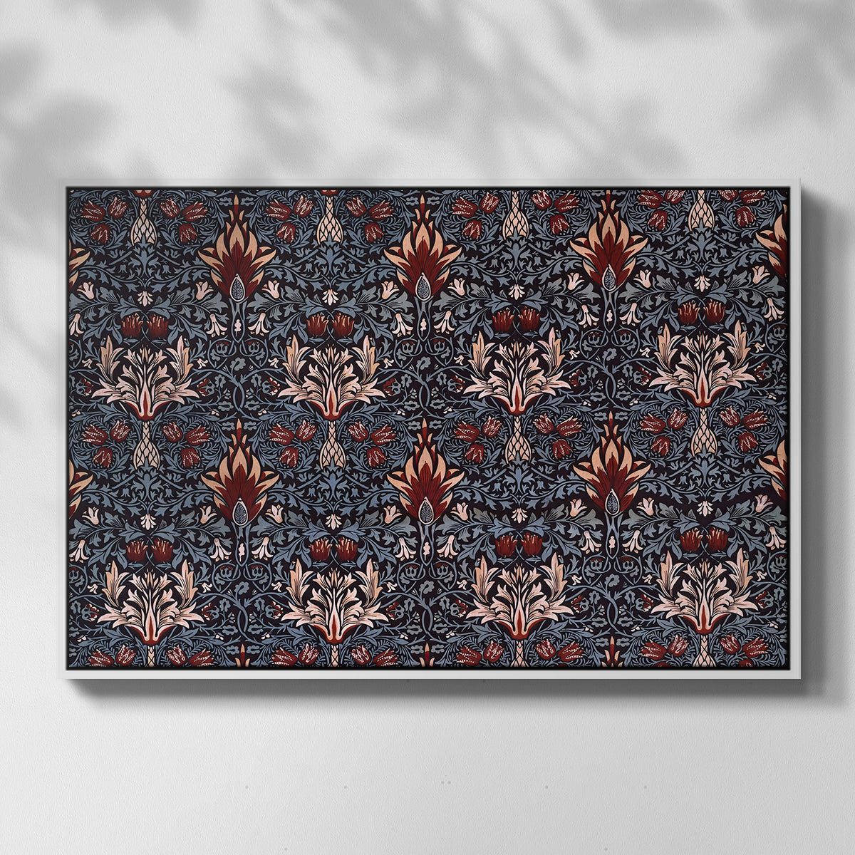 Snakeshead (Printed Textile), c. 1876 - Floater Framed Canvas Print