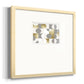 Modern Gold Reflections Premium Framed Print Double Matboard