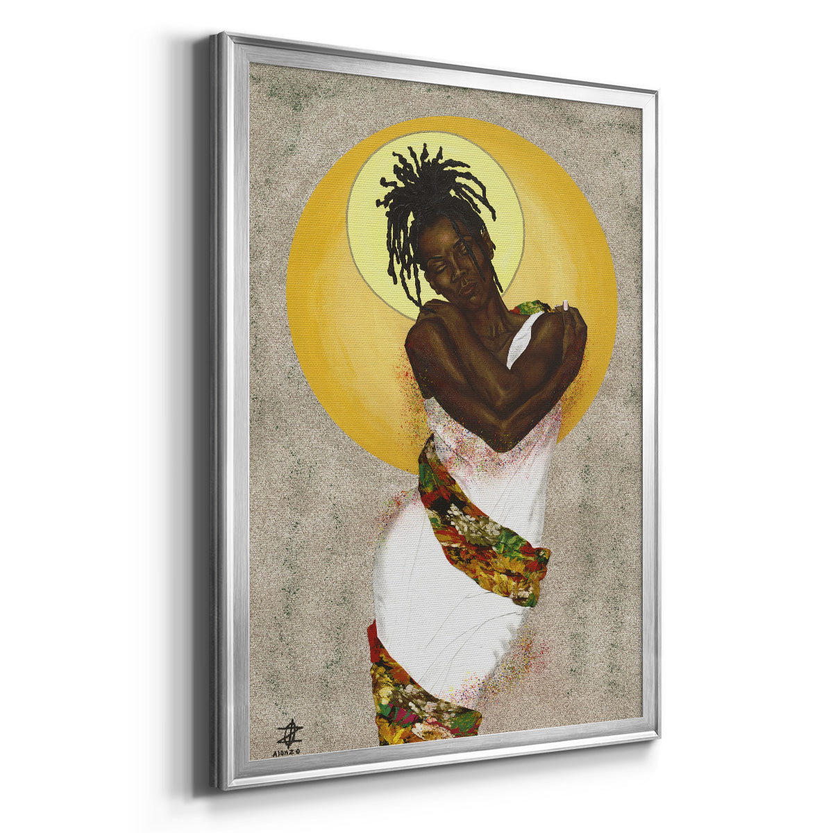 Her Love - Modern Framed Canvas Print