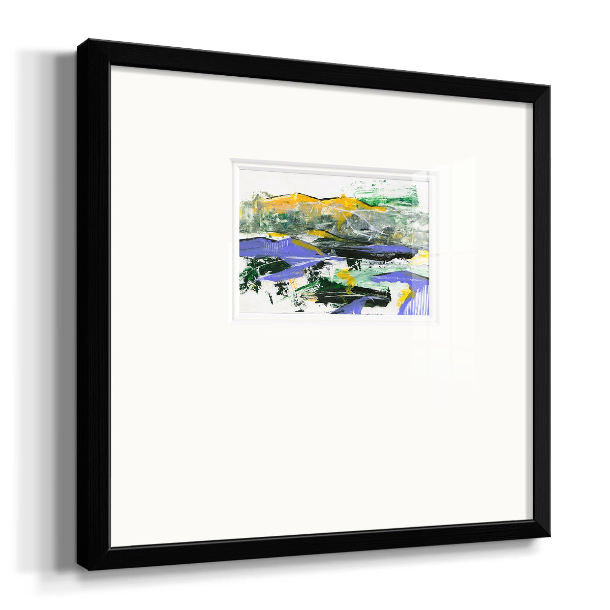 Silent Mountain III Premium Framed Print Double Matboard