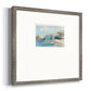 Turquoise Cliff Wall II Premium Framed Print Double Matboard