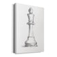 Chess Piece Study II Premium Gallery Wrapped Canvas - Ready to Hang