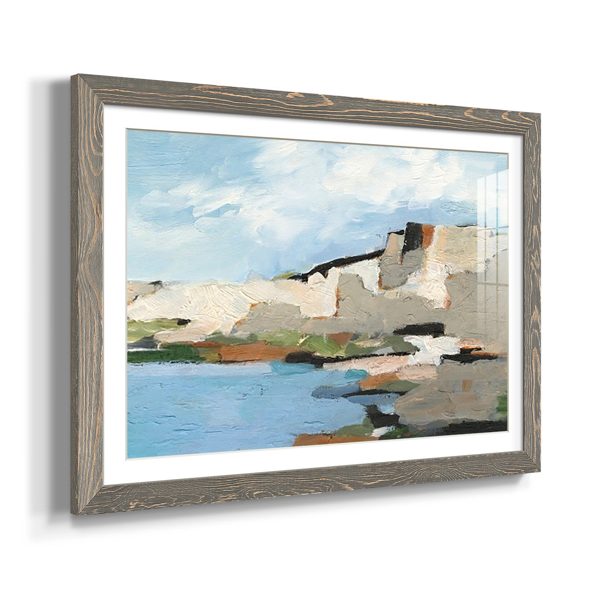 White Rock Cliffs II - Barnwood Framed Art Print