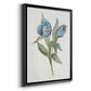 Blue Tulip Picks I - Modern Framed Canvas Print