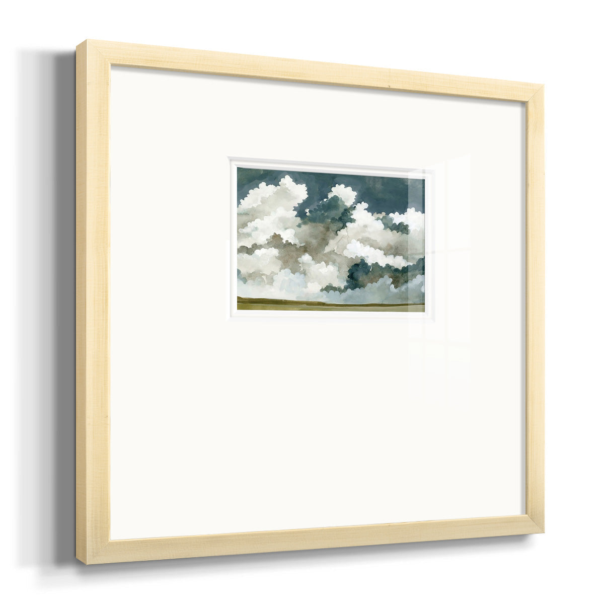 Vast Neutral Sky III Premium Framed Print Double Matboard