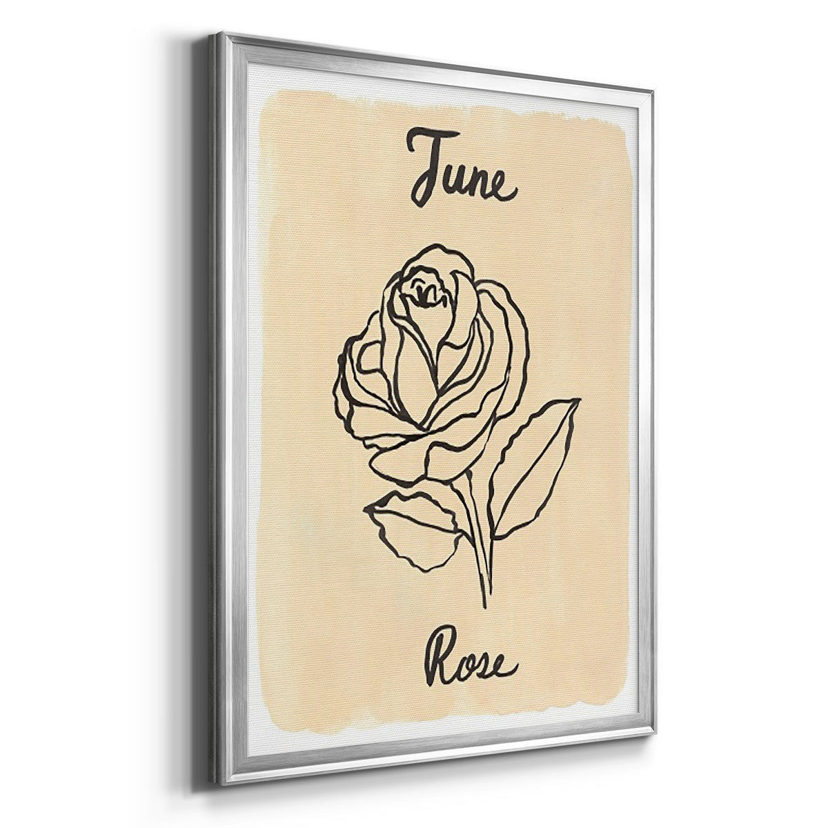 Birth Month VI - Modern Framed Canvas Print