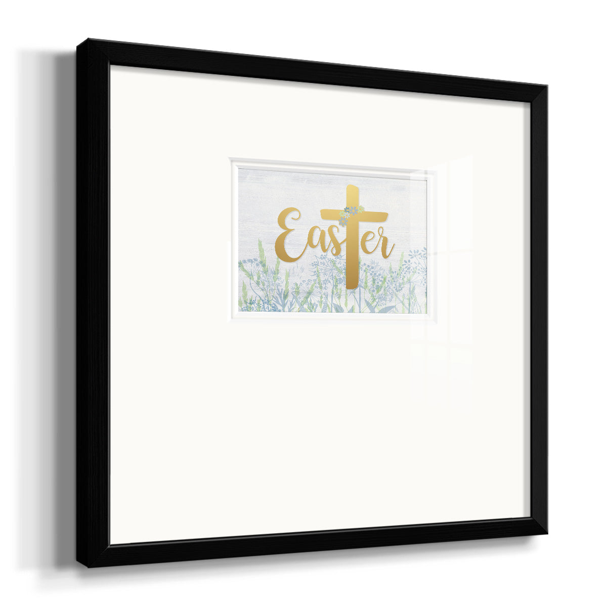 Easter Wildflowers Premium Framed Print Double Matboard