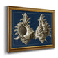 Conch Shells on Navy II Premium Framed Canvas- Ready to Hang