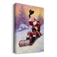 Here Comes Santa Premium Gallery Wrapped Canvas - Ready to Hang